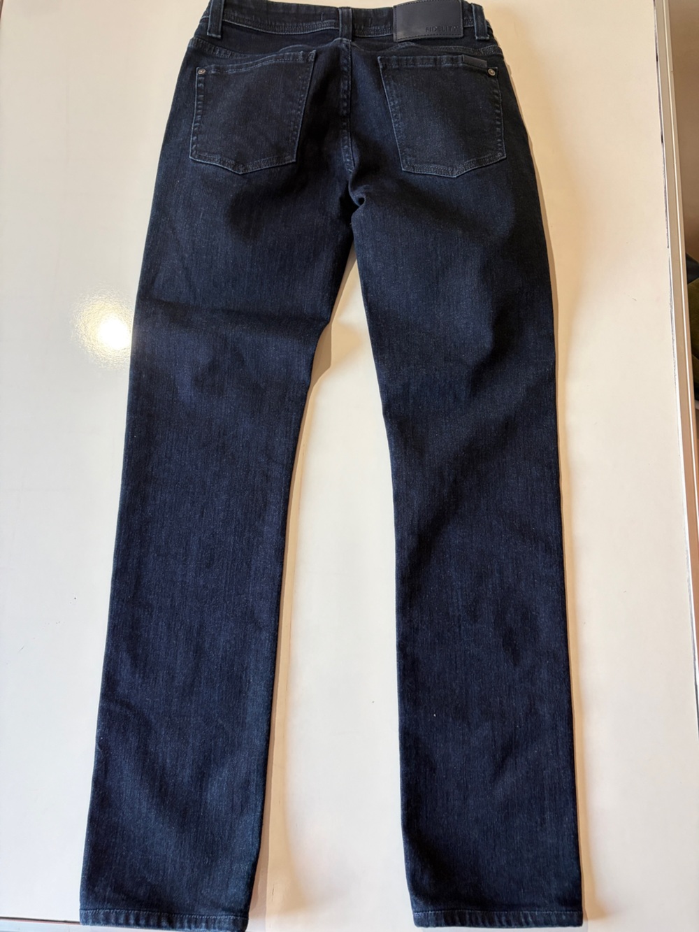 Fidelity dark wash jimmy denim jeans women’s 30 waist 32 inseam mid rise - Picture 6 of 7